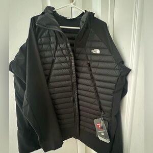The North Face Men's Unlimited Black Down Hooded Jacket, Sz XXL